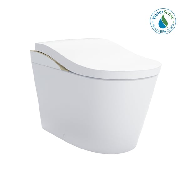 Toto Neorest LS Dual Flush One Piece Elongated Toilet with Integrated Smart Bidet Seat MS8732CUMFG#01N - main